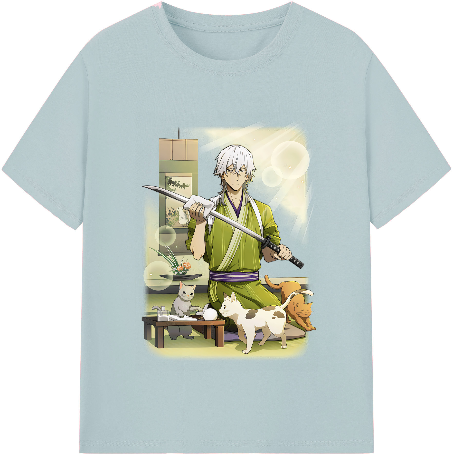 （画像用） 文豪ストレイドッグス Bungo Stray Dogs 綿100％半袖Tシャツ（フロントプリント）